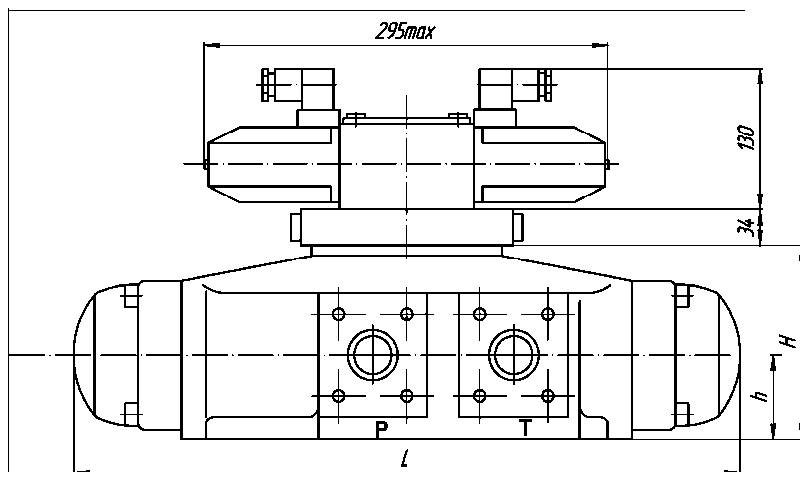 Габаритный чертёж Р502 / Р503